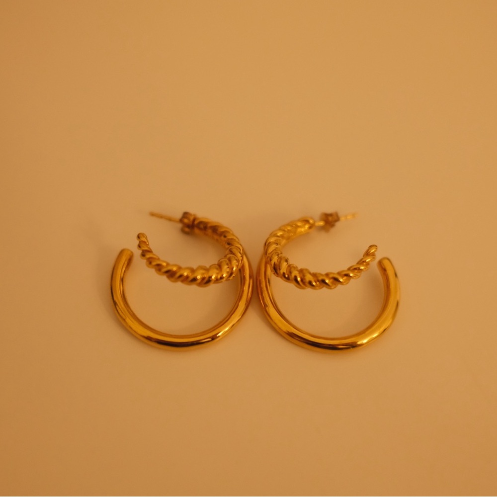 Missoma Elegant Gold Hoop Earrings